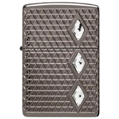 فندک زیپو مدل 46316 | PATTERN WITH CRYSTAL DESIGN