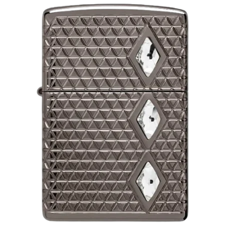 فندک زیپو مدل 46316 | PATTERN WITH CRYSTAL DESIGN