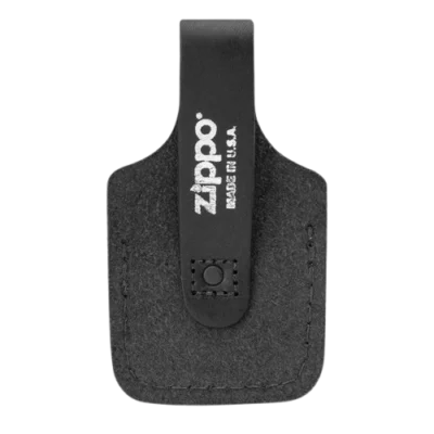 کیف فندک مشکی زیپو مدل شیار انگشتی (Thumb Notch)