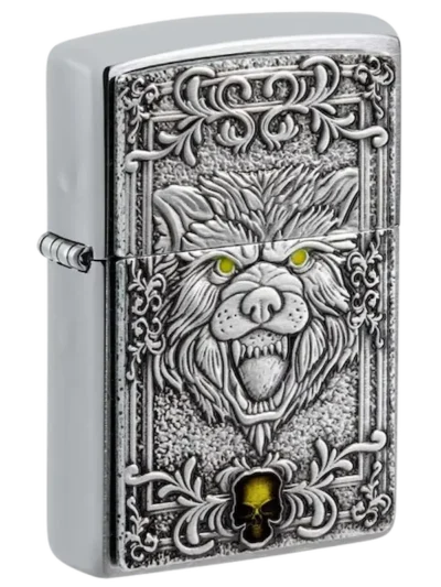 فندک زیپو مدل 48690 Wolf Emblem Collectable Unisex Multicolor