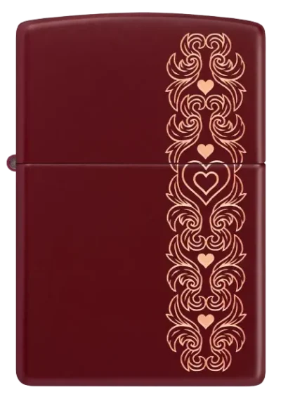 فندک زیپو مدل 46296 Heart Garland Design