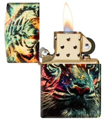 فندک زیپو مدل 46145 Painted Tiger Design